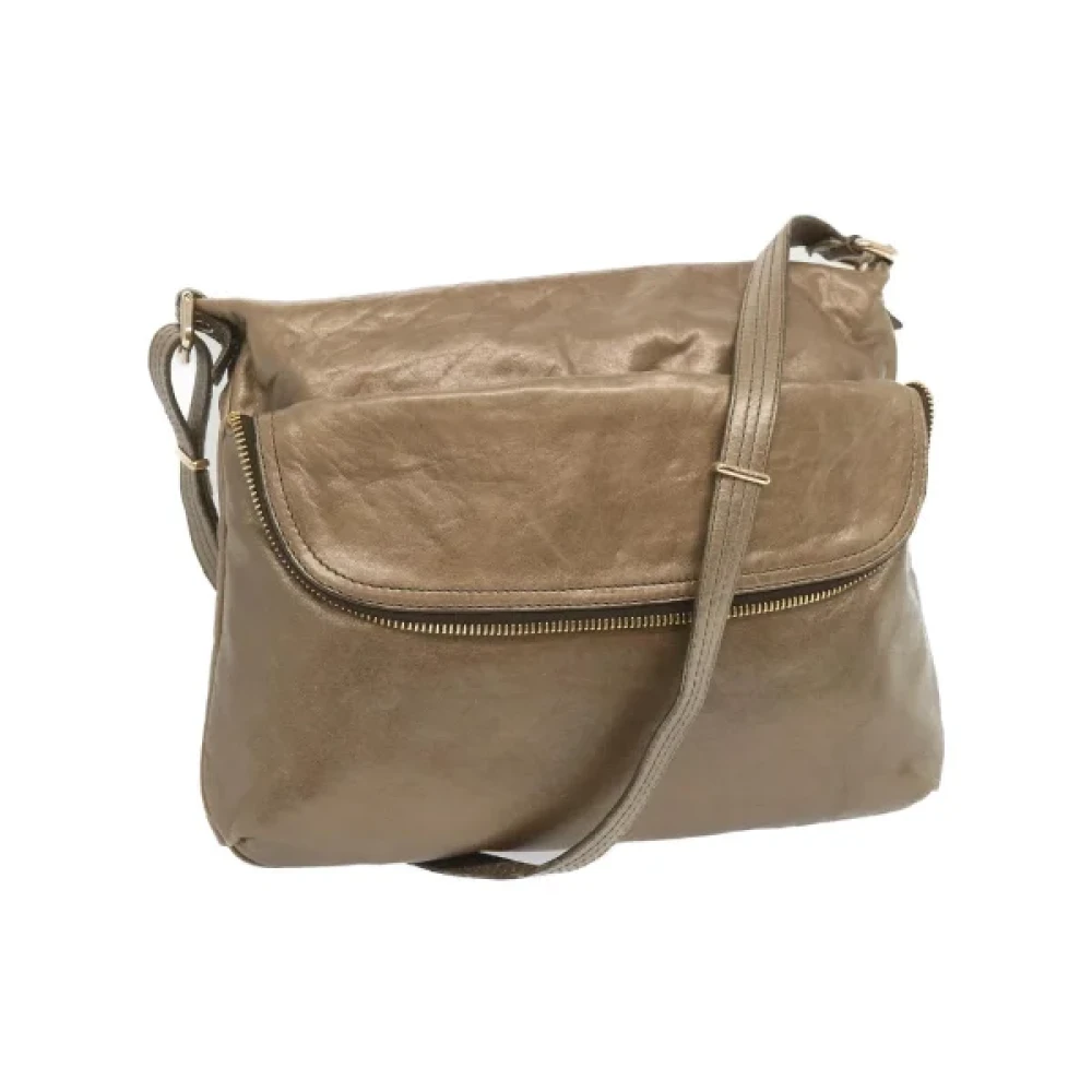 Fendi Vintage Pre-owned Leather fendi-bags Gray Dames