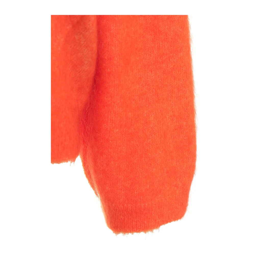 Second Female Vibrant Orange Gebreide Kleding Aw24 Second Dames Orange Dames