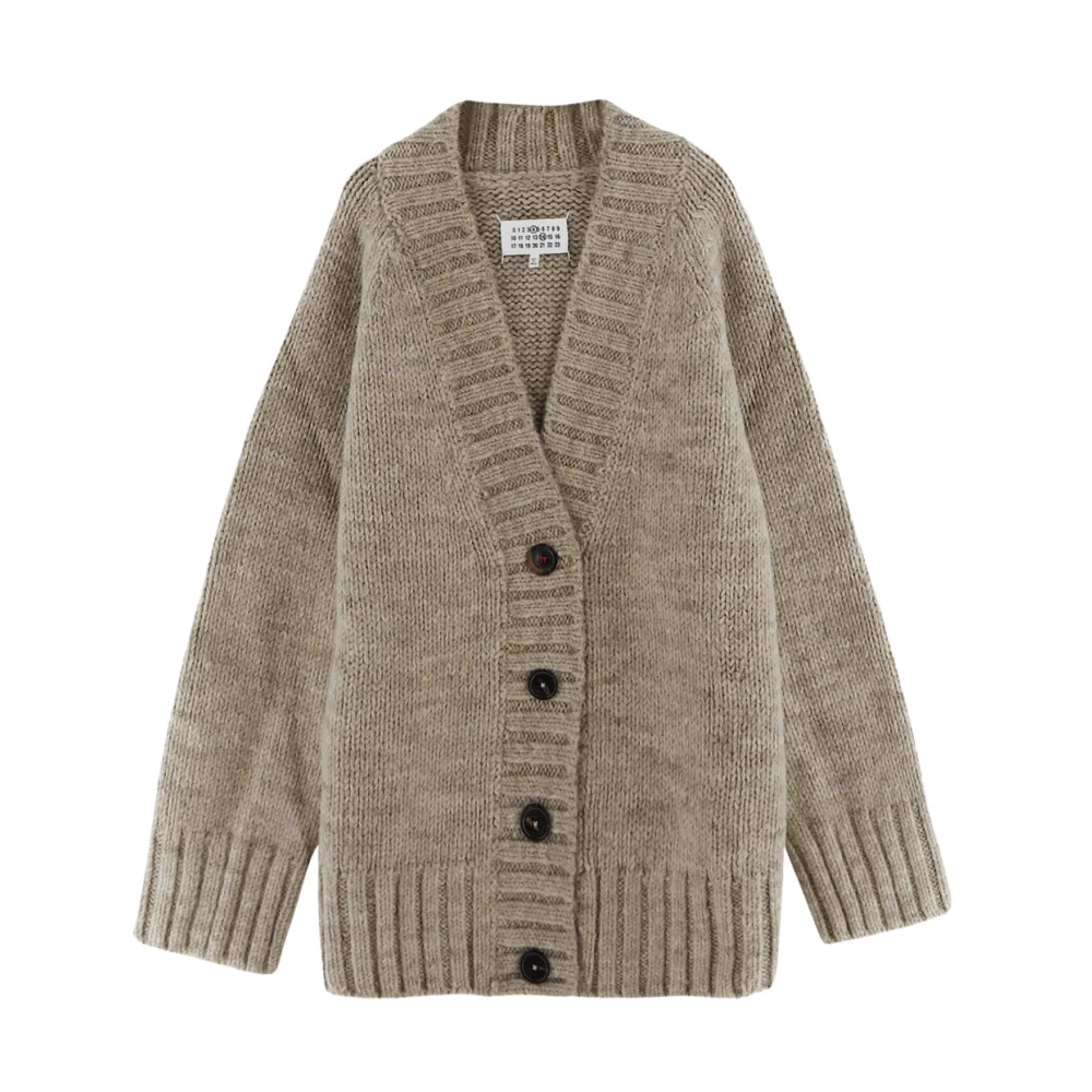 Maison Margiela Wol Alpaca Vest Beige Dames