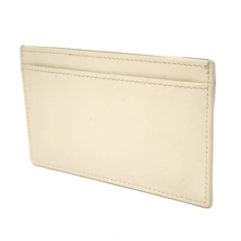 Celine Vintage Pre-owned Leather home-office Beige Dames