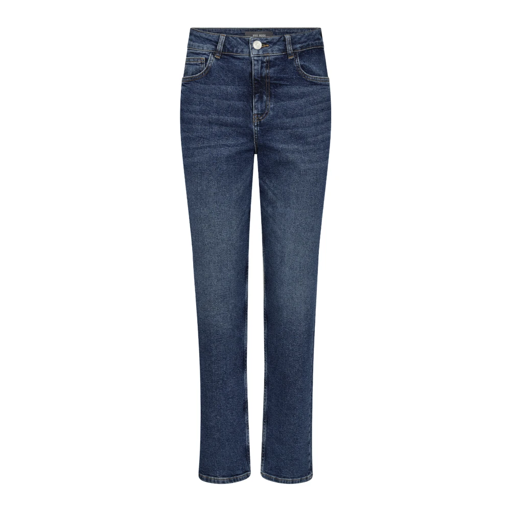 MOS MOSH Klassieke Straight-Leg Donkerblauwe Jeans Blue Dames