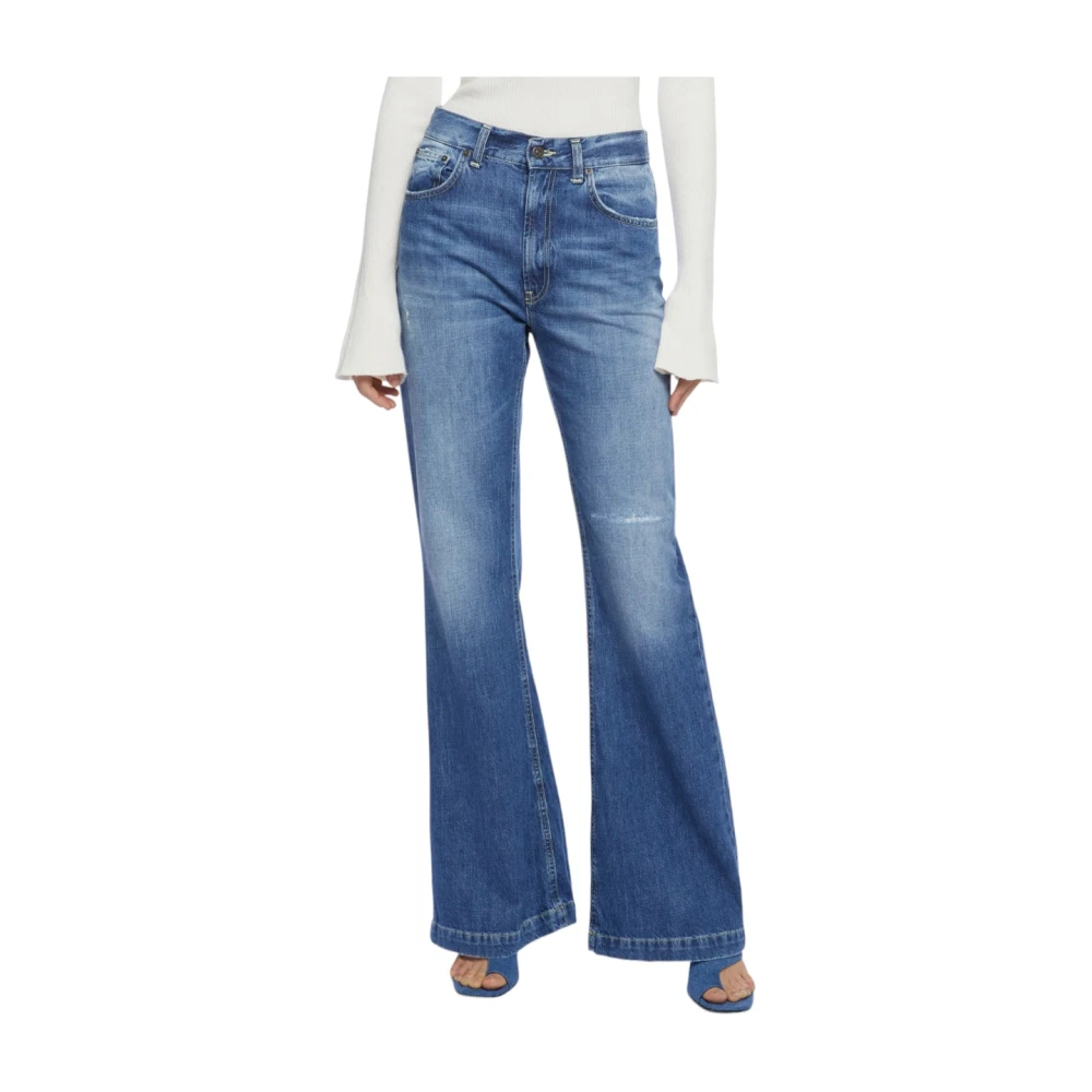 Dondup Flared Olivia Jeans voor Vrouwen Blue Dames