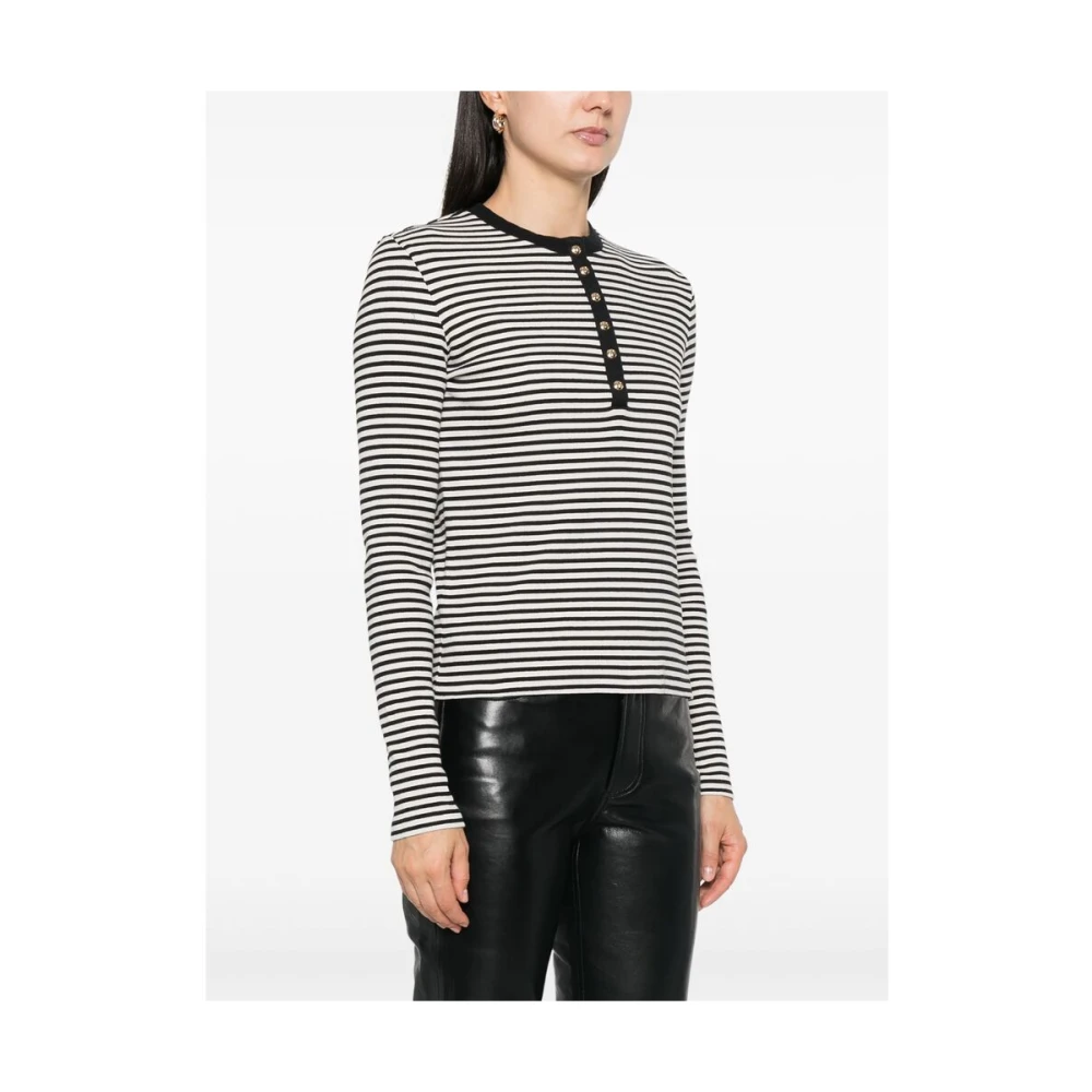 Anine Bing Alessia Langarm T-shirt Black Dames