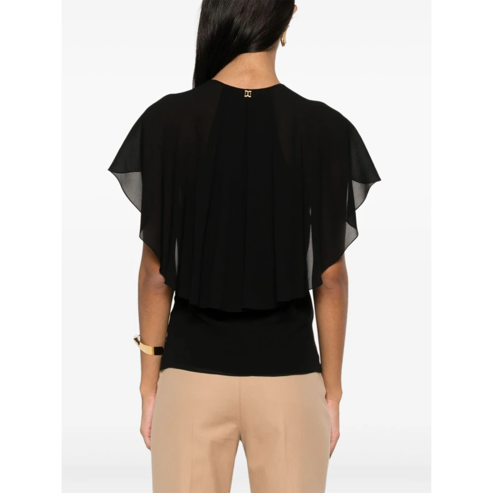 Chloé Gerimpeld Zwart Top Black Dames
