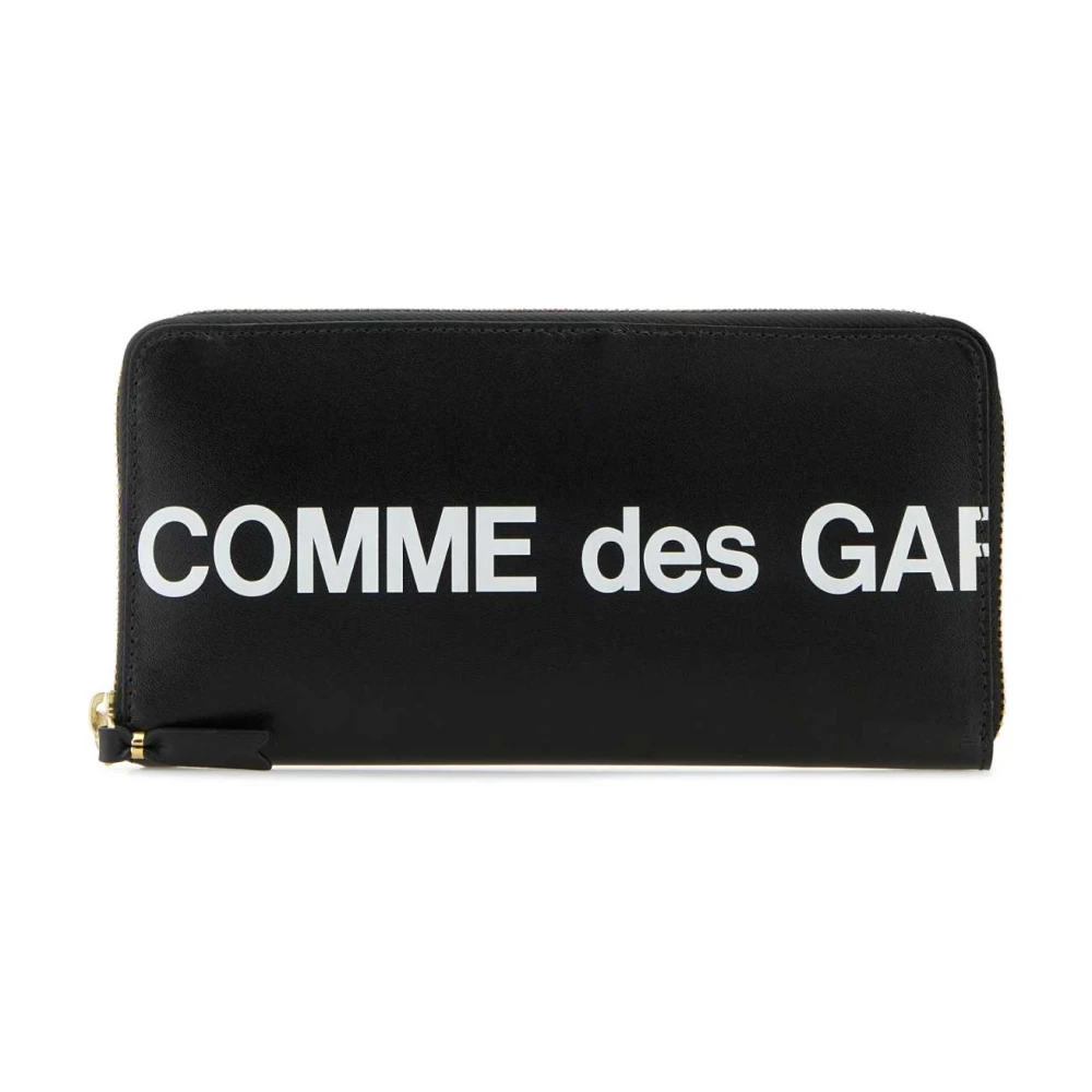 Comme des Garçons Klassieke Zwarte Leren Portemonnee Black Heren