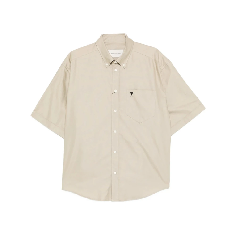 Ami Paris Homme Beige - Shirts > Short Sleeve Shirts