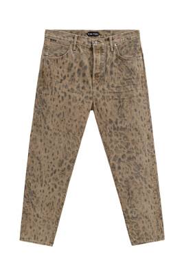 beige-leopardtryckta-tapered-jeans