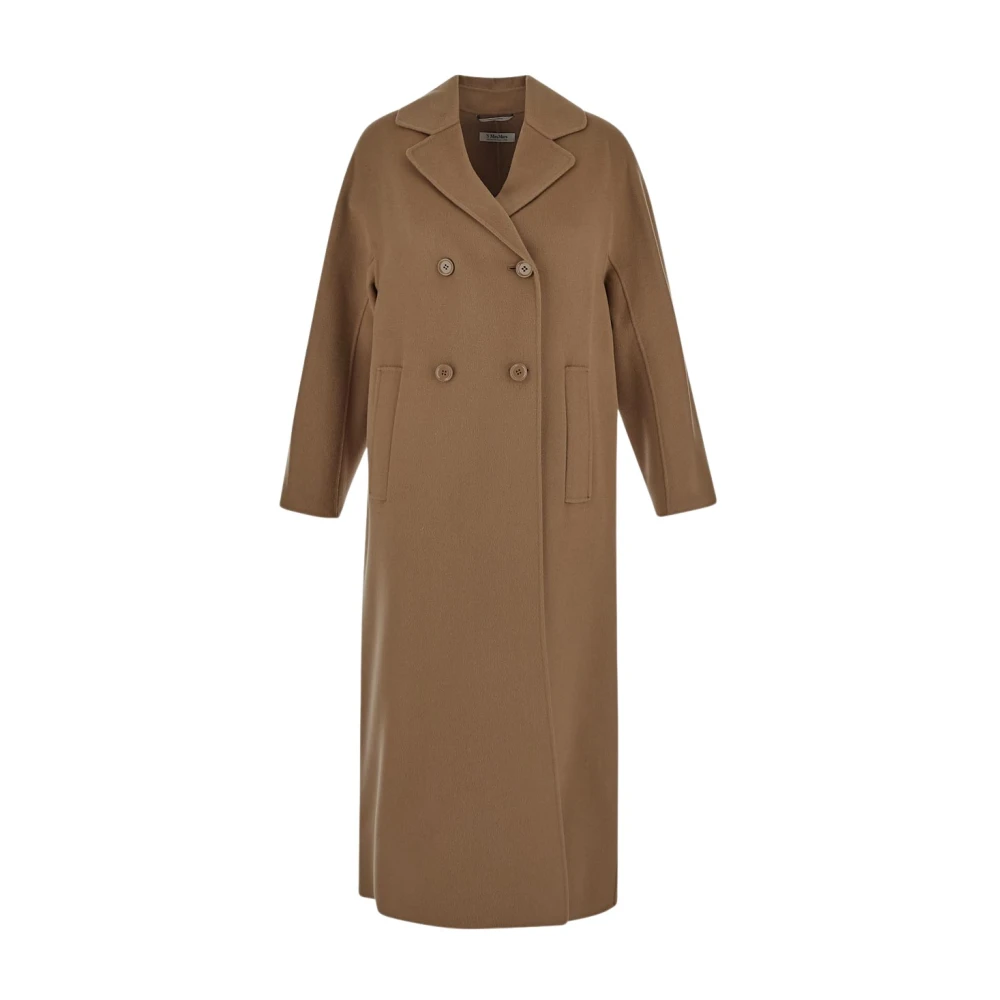 Max Mara Capi Wollen Jas Brown Dames