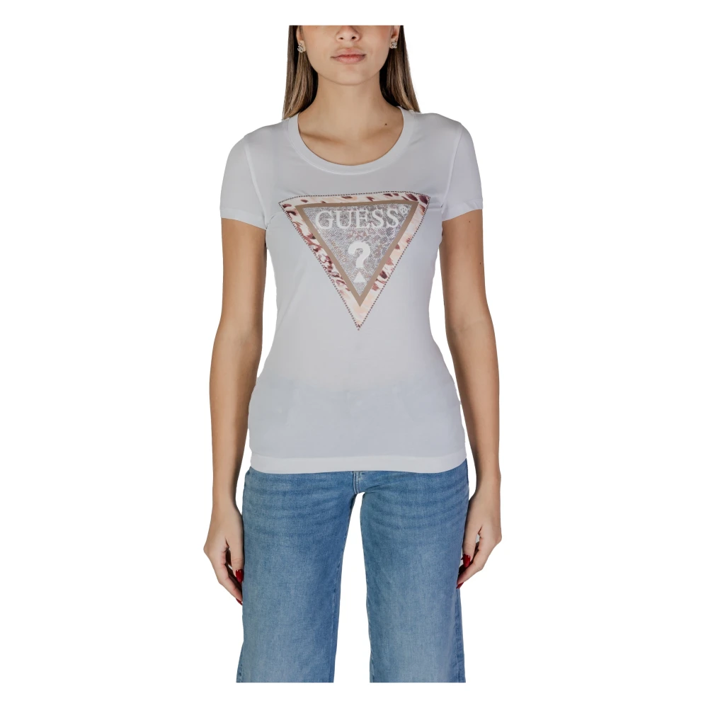 Guess - Tops > T-Shirts - White - Guess - Modalova