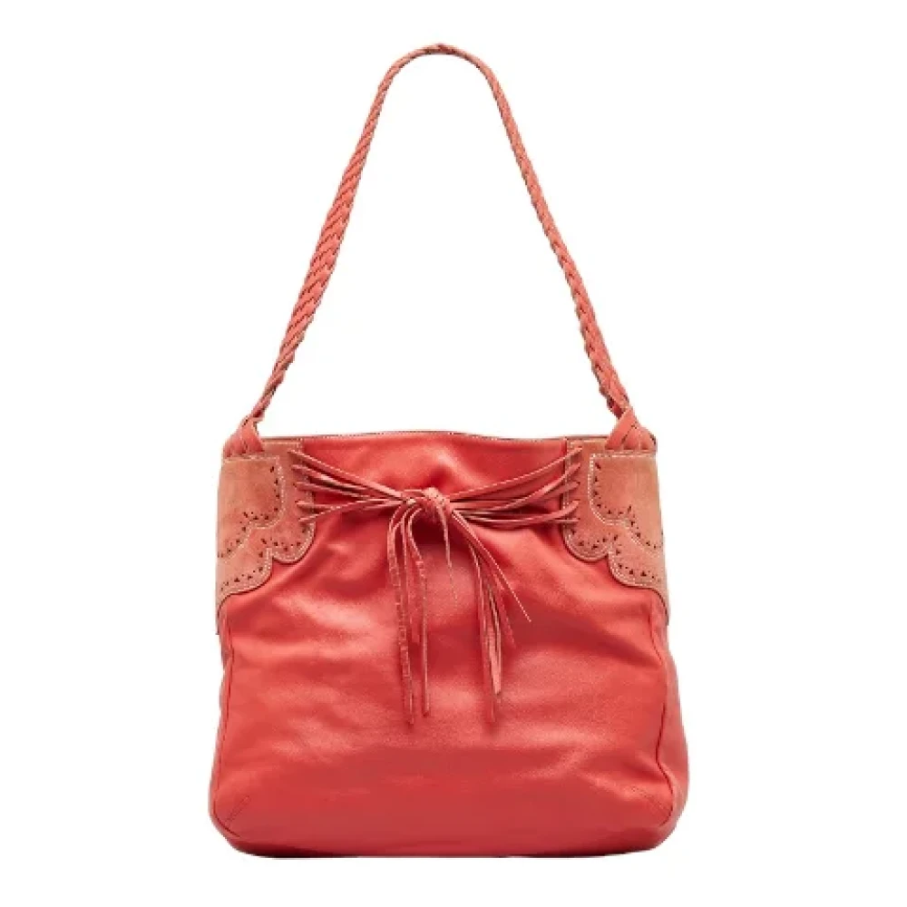 Loewe Pre-owned Fabric shoulder-bags Orange Dames