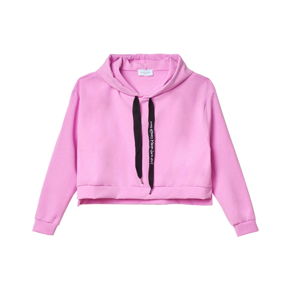 Gaëlle Paris Roze Sweater met Ribdetails Pink Dames