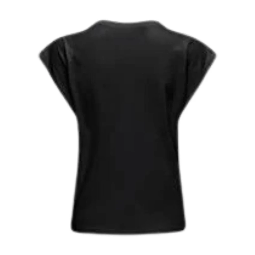 Jacqueline de Yong Casual Katoenen T-Shirt voor Vrouwen Black Dames