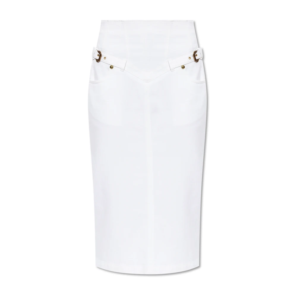 Versace Jeans Couture Denim rok White Dames