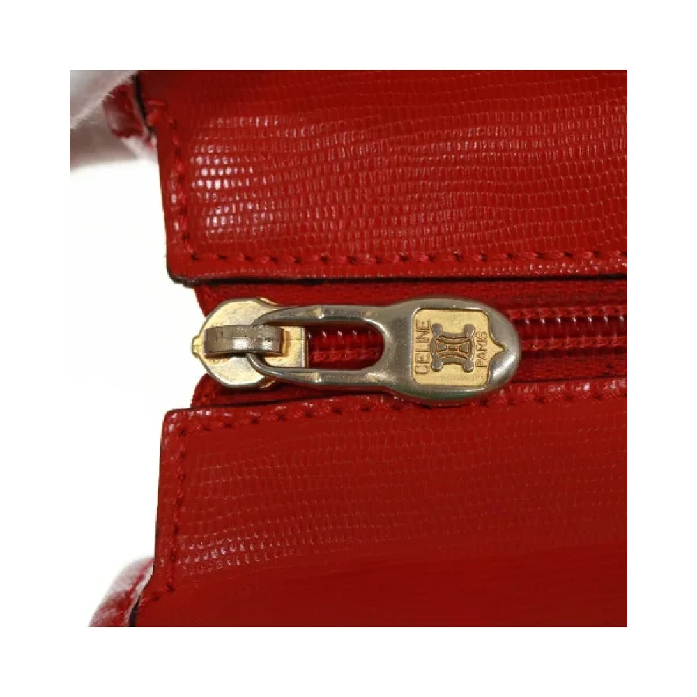 Celine Vintage Pre-owned Leather celine-bags Red Dames