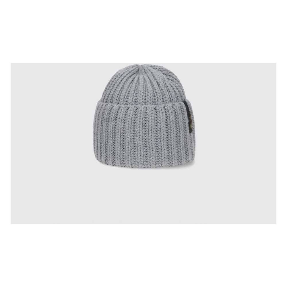 Borsalino Wollen Geribbelde Muts Gray Unisex