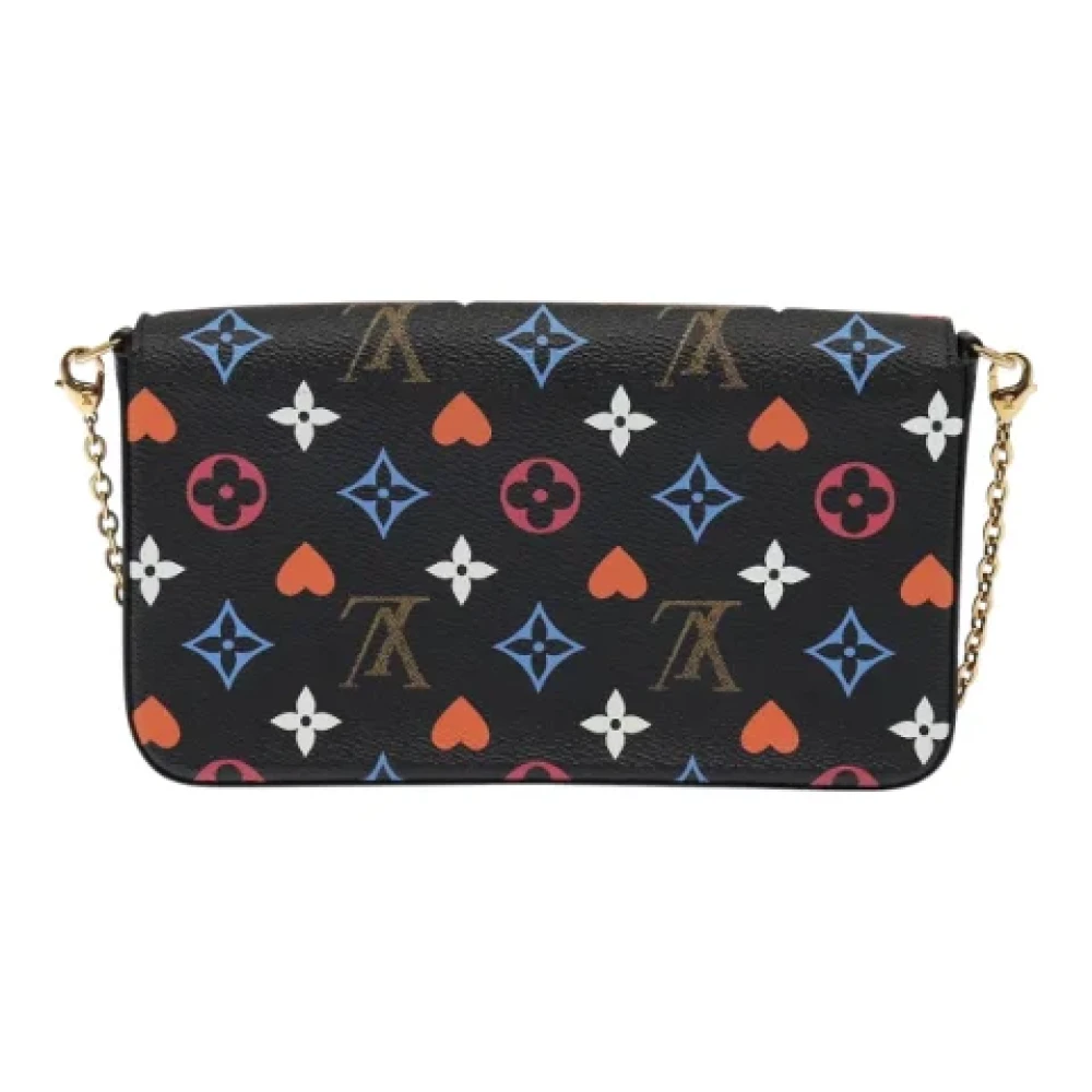 Louis Vuitton Vintage Pre-owned Canvas clutches Black Dames