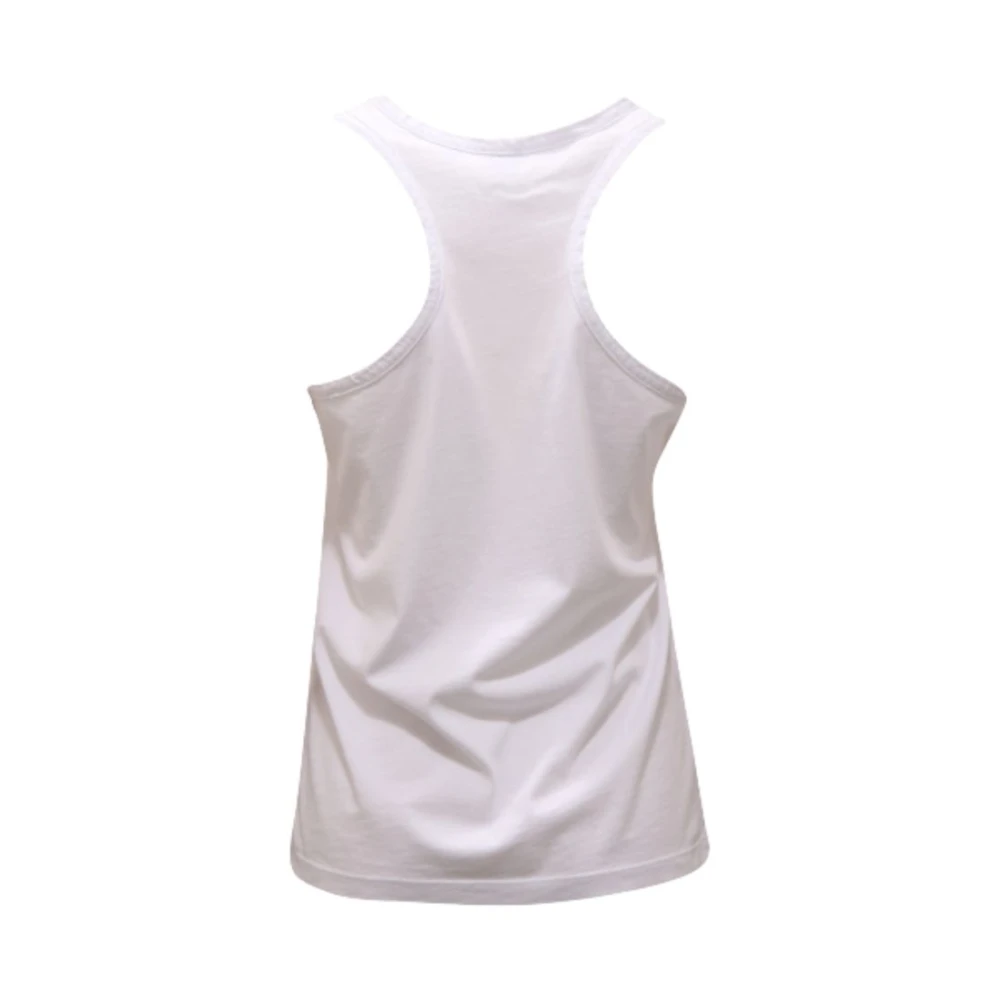 pinko Witte mouwloze T-shirt voor vrouwen White Dames