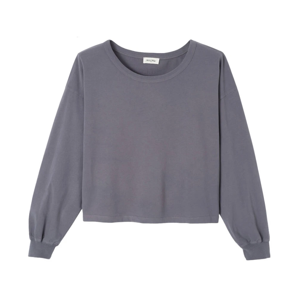 American vintage Sweatshirt Faz02A Gray Dames