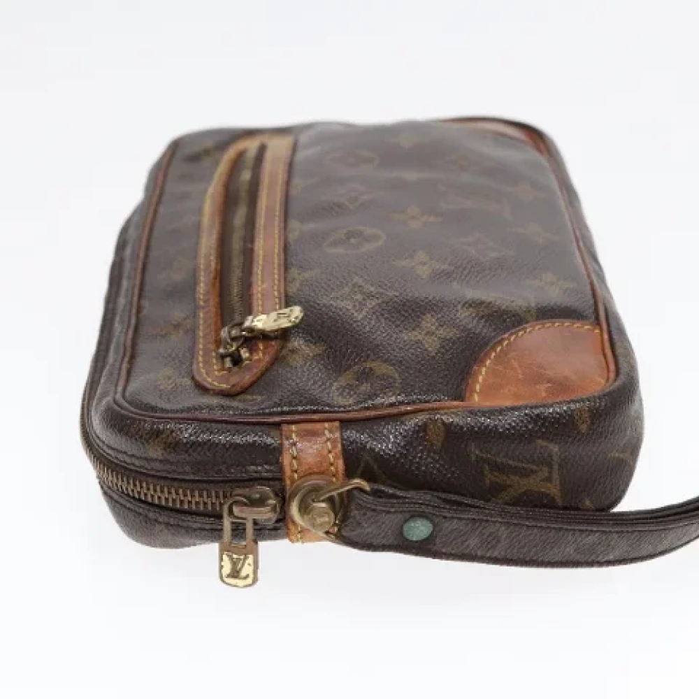 Louis Vuitton Vintage Pre-owned Canvas clutches Brown Dames
