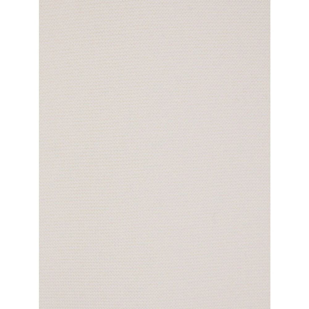 Cfcl Witte T-shirt met textuur en hoge-lage zoom Beige Heren