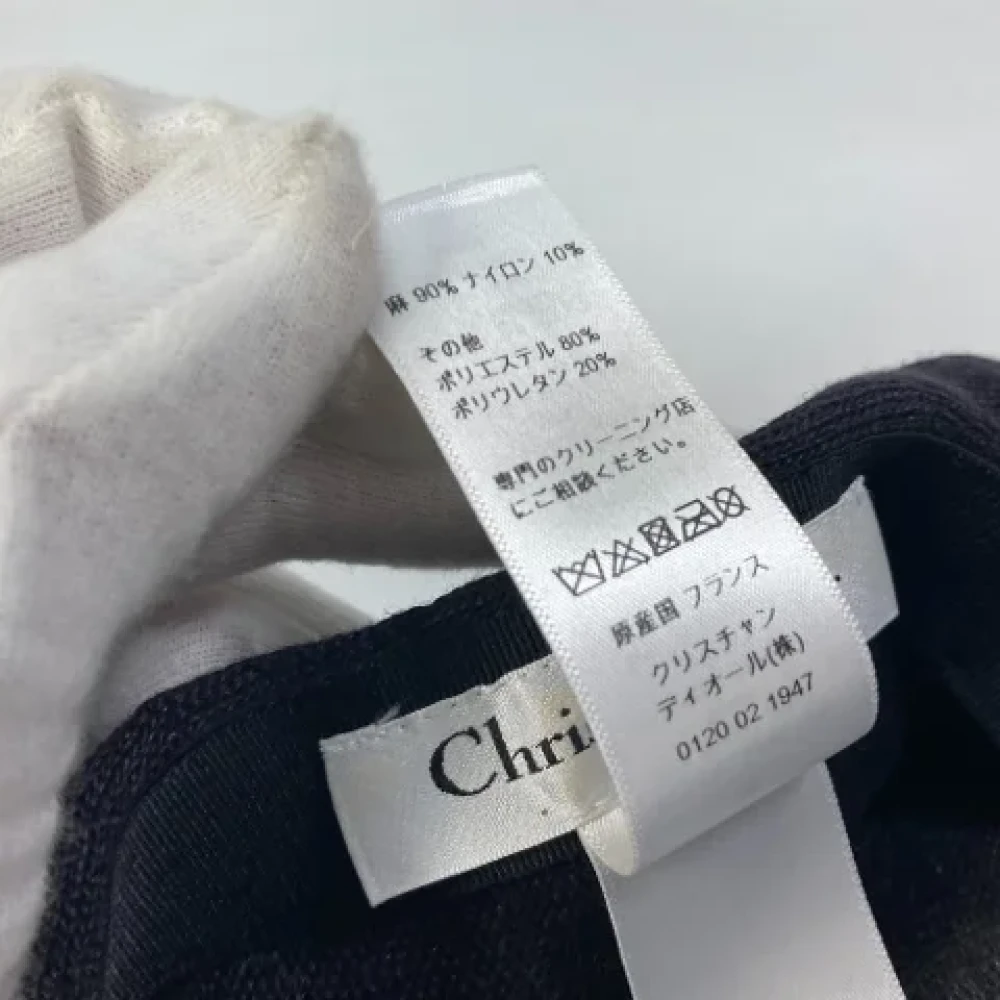 Dior Vintage Pre-owned Fabric hats Black Dames
