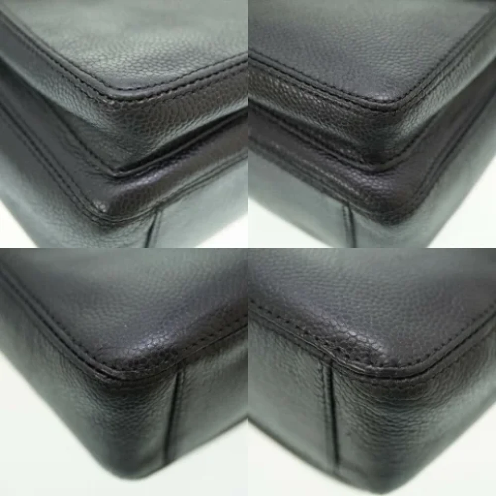 Chanel Vintage Pre-owned Leather shoppers Black Dames