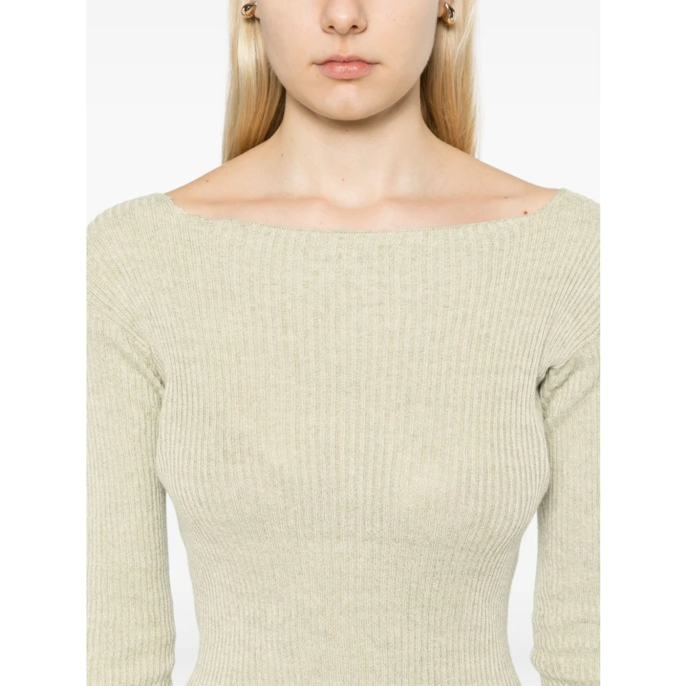 Baserange Maxi Jurk in Licht Olijfgroen Green Dames