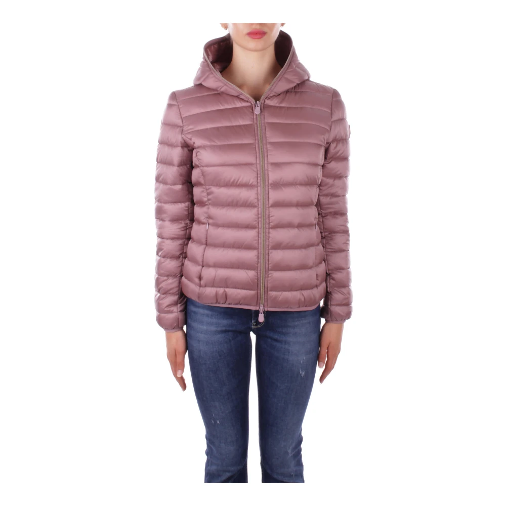 Save The Duck Roze Hoodie met Zijrits Pink Dames