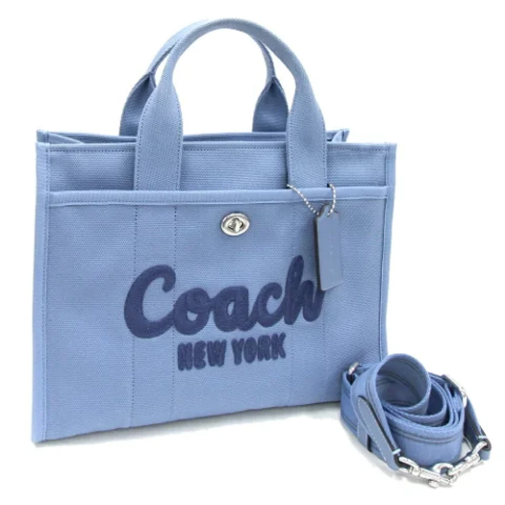 Coach Pre-owned Canvas handbags Blue Dames