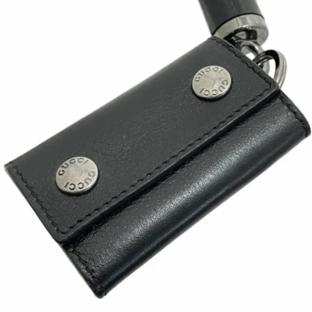 Gucci Vintage Pre-owned Fabric key-holders Black Dames