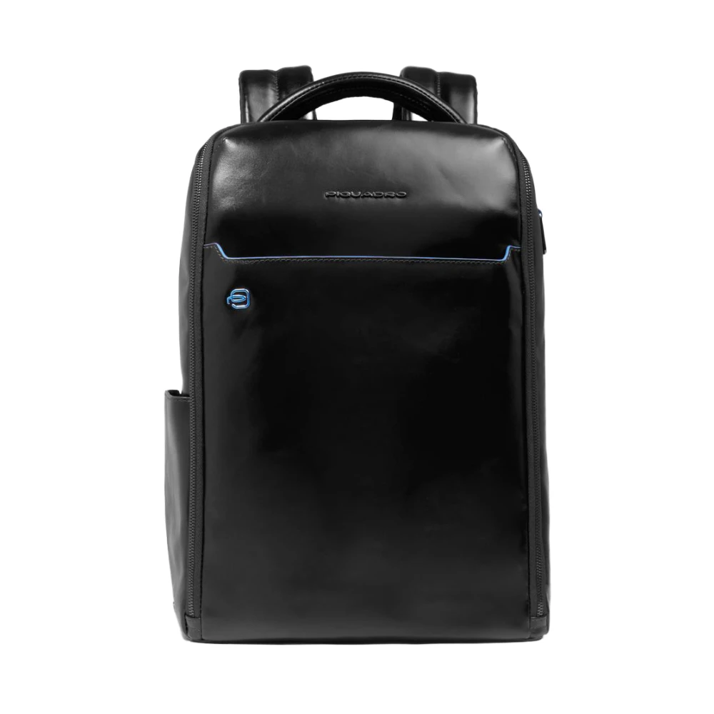 Piquadro Men's Black Fast-Check Travel Backpack For Laptop And Ipad® With Rfid And Shock Absorbing Protection