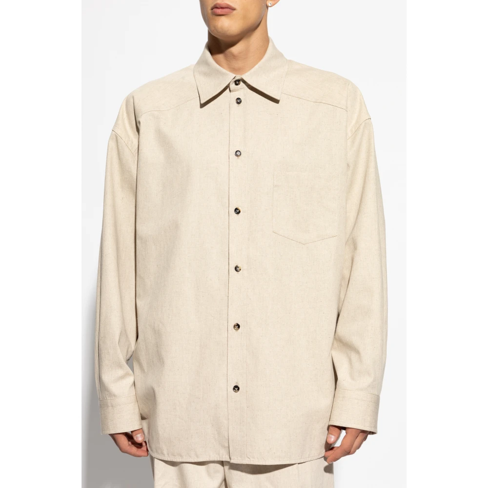Bottega Veneta Oversized shirt Beige Heren