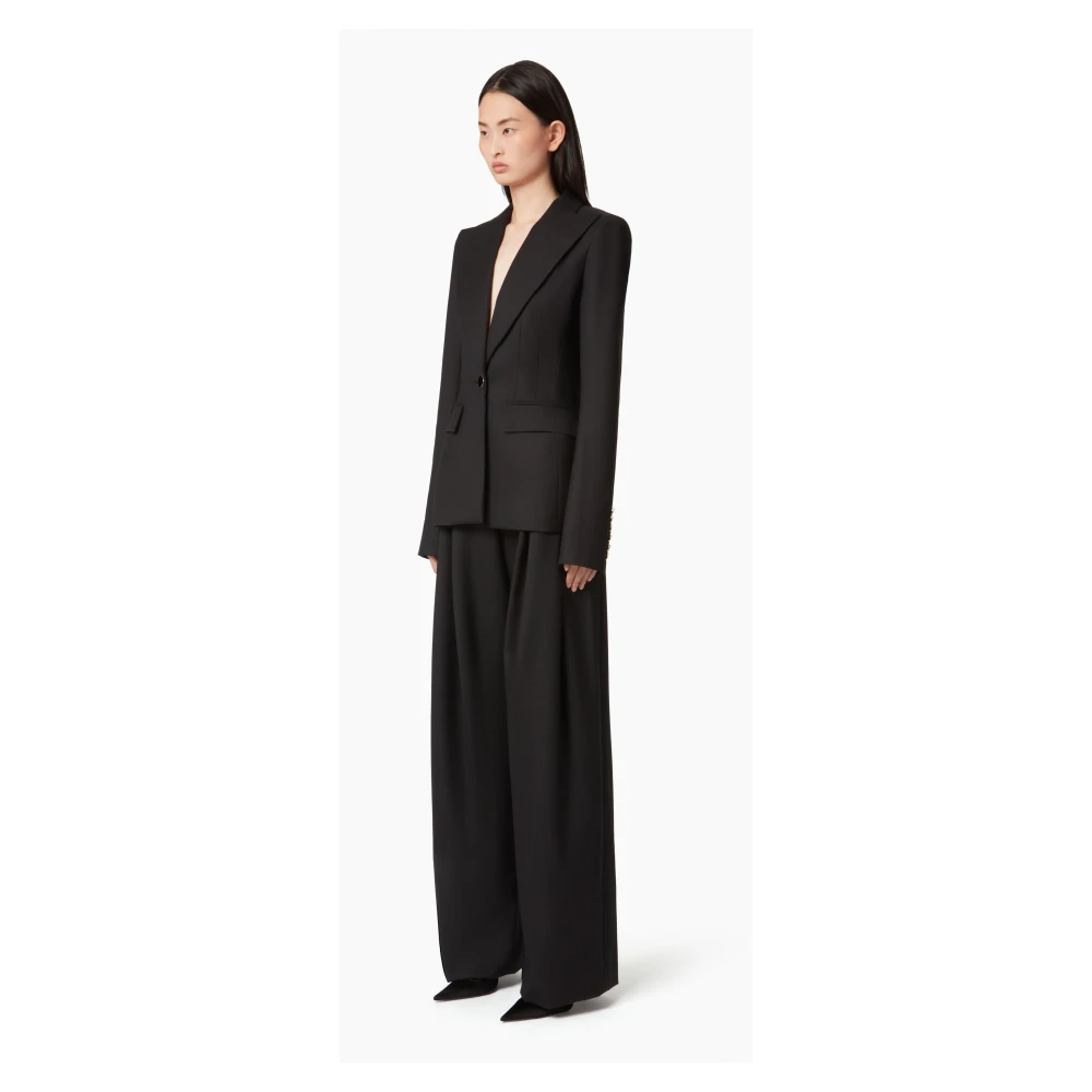 Nina Ricci Geplisseerde Wijde Pijp Black Dames