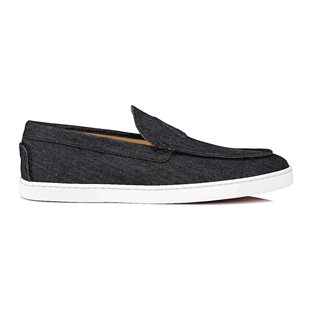 Christian Louboutin Black Loafers, Male, 9 Uk, Scarpa