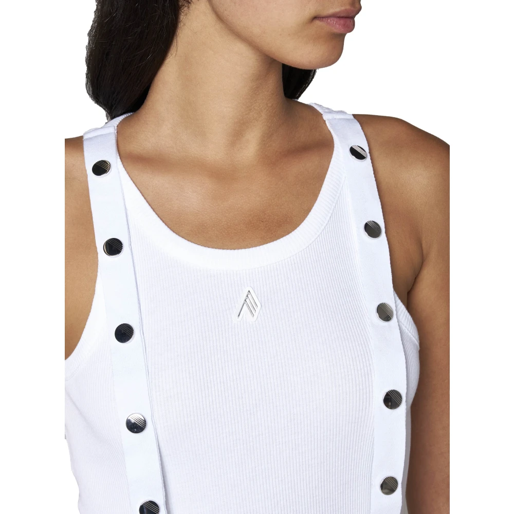 The Attico Witte Tanktop White Dames