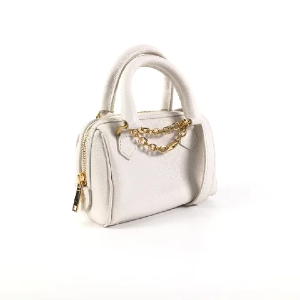 Celine Vintage Pre-owned Leather celine-bags White Dames