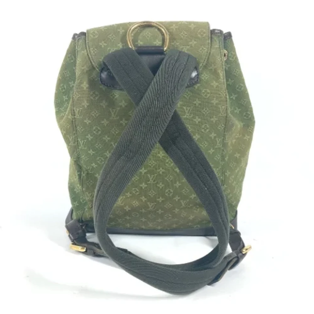 Louis Vuitton Vintage Pre-owned Canvas backpacks Green Dames