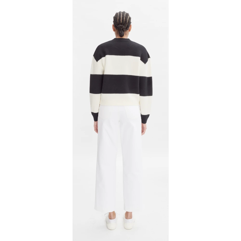 A.p.c. Zwarte Wollen Trui Zacht Warm Italiaans Black Dames