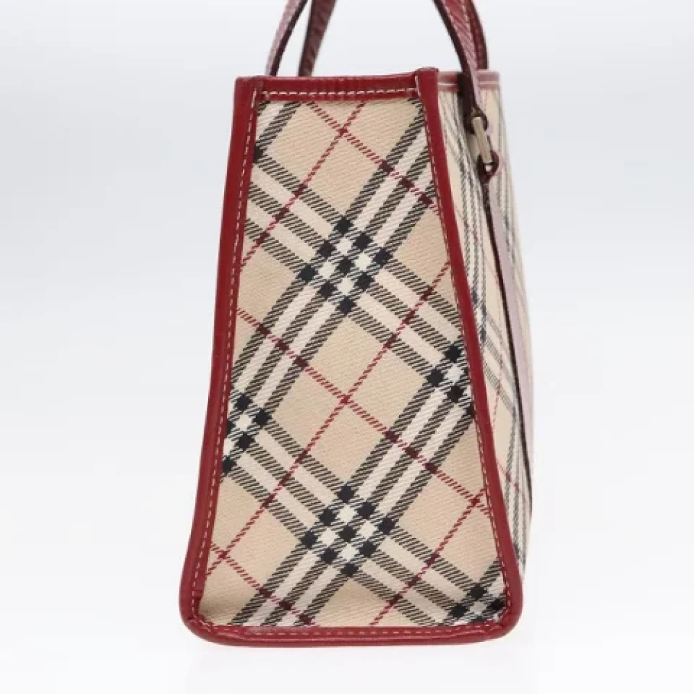 Burberry Vintage Pre-owned Canvas handbags Beige Dames