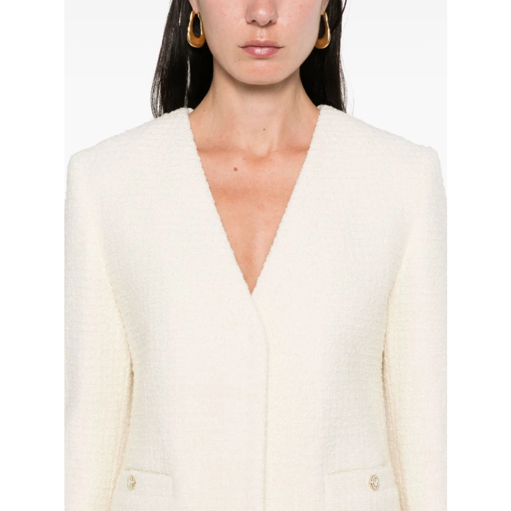 Gucci Witte Bouclé Jas van Wolmix White Dames
