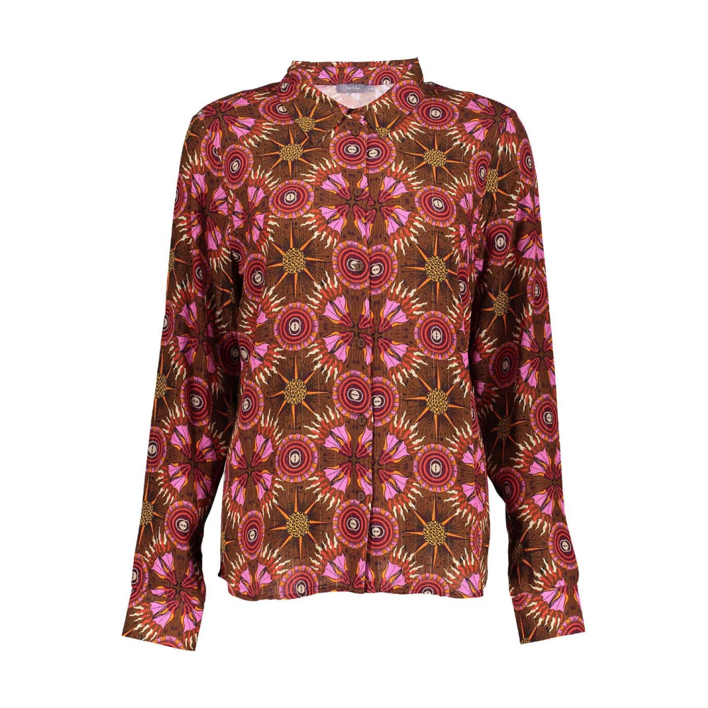 Geisha Elegante Blouse met Lange Mouwen Multicolor Dames