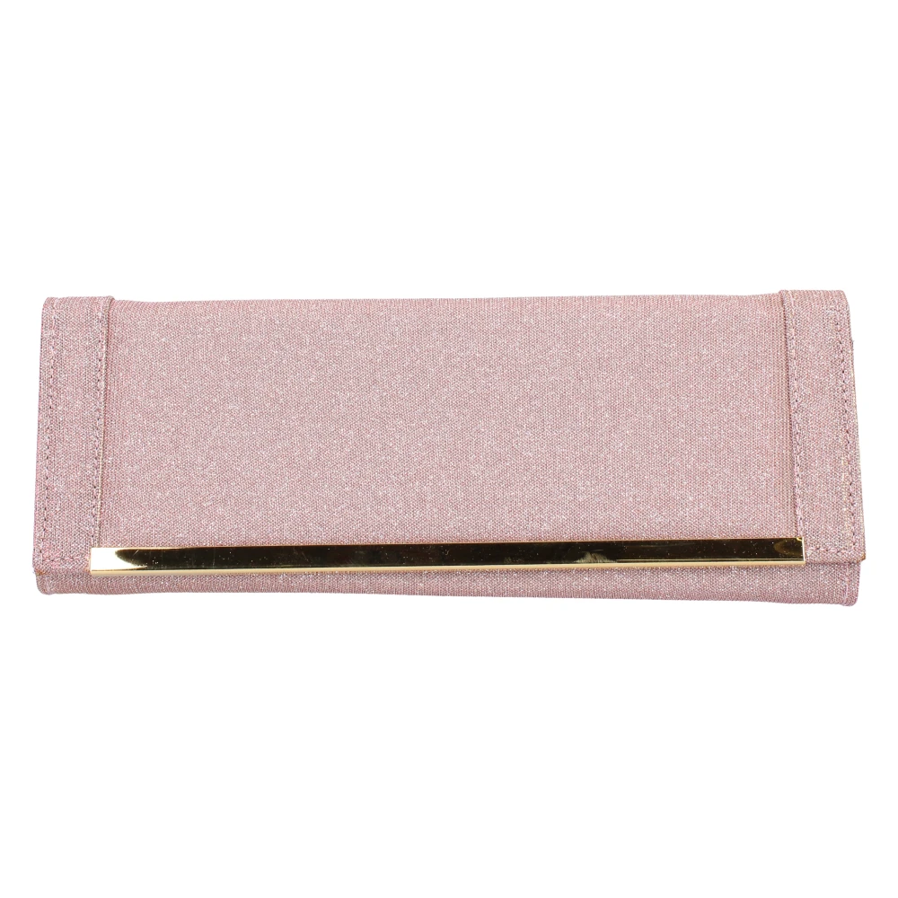 Made in Italia Elegant Textil Dam Clutch Pink, Dam