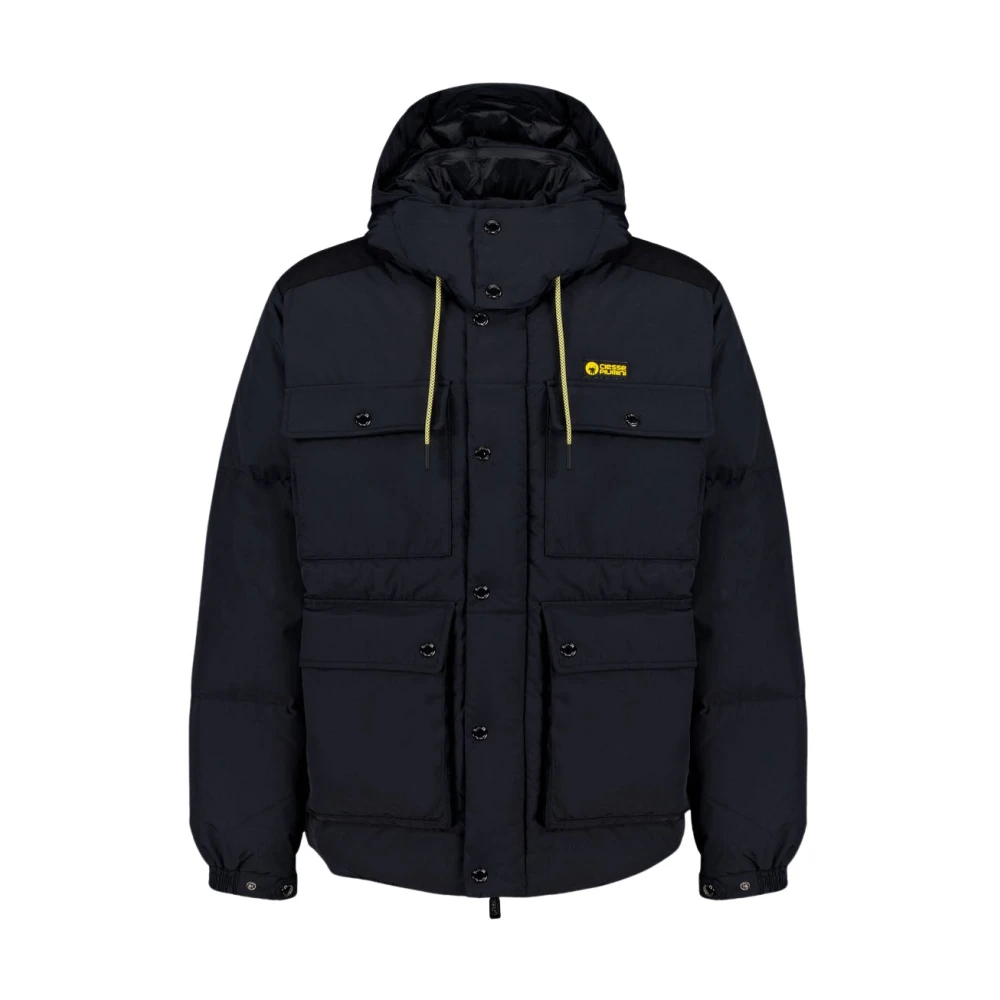 Ciesse Piumini Alaska Unisex Zwart Donsjas 4 Zakken MET Afneembare Capuchon 100% Black Heren