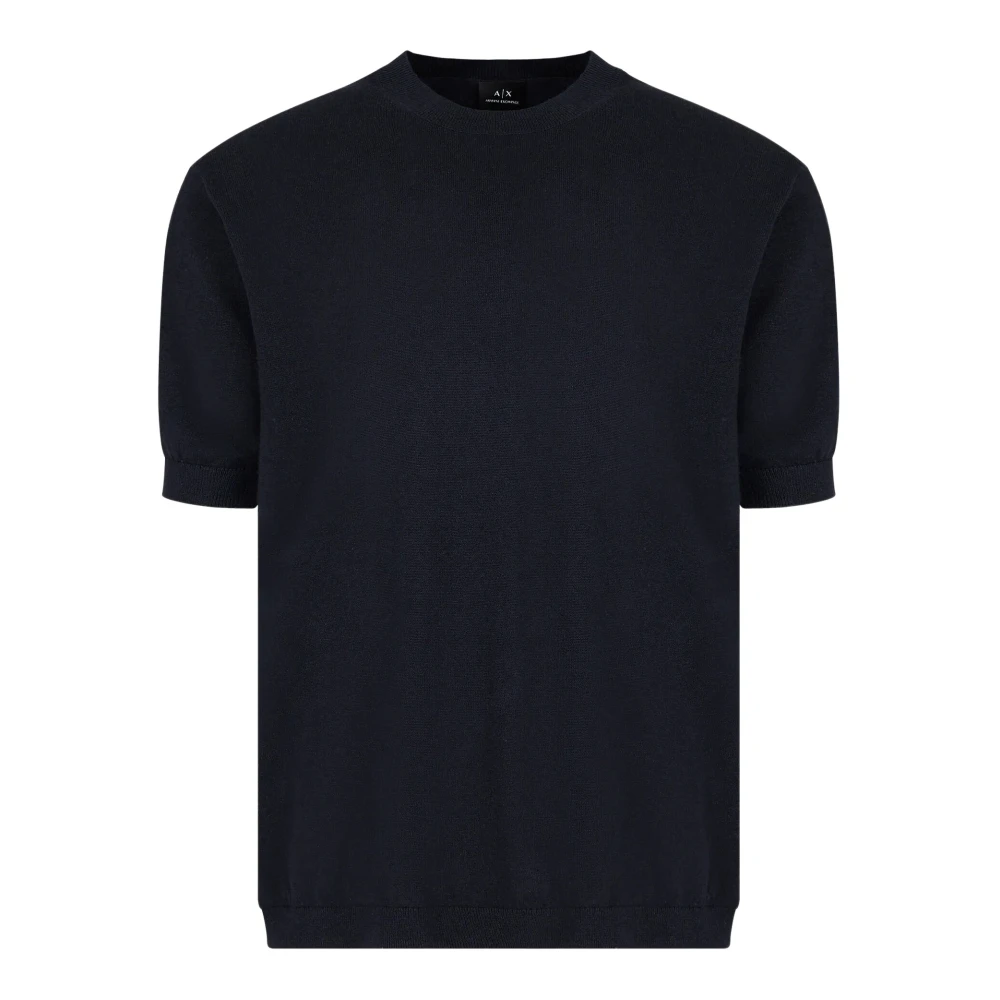 Armani Exchange Gebreid T-shirt Blue Heren