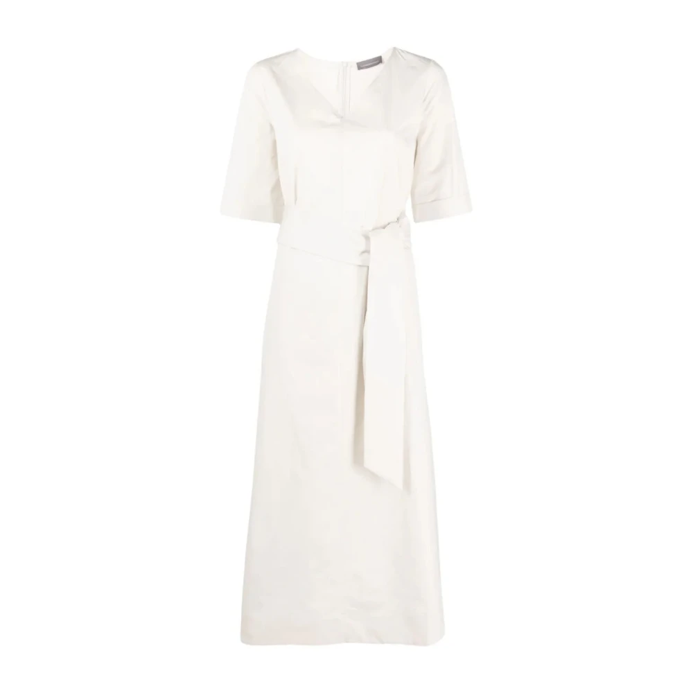 Lorena Antoniazzi Witte Casual Midi Jurk White Dames