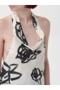 top-jaune-creme-col-halter