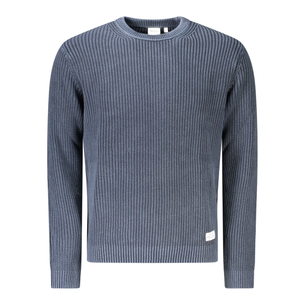 Pepe Jeans Round-Neck Knitwear - Male - Round-Neck Knitwear - Blue - L - Knitwear