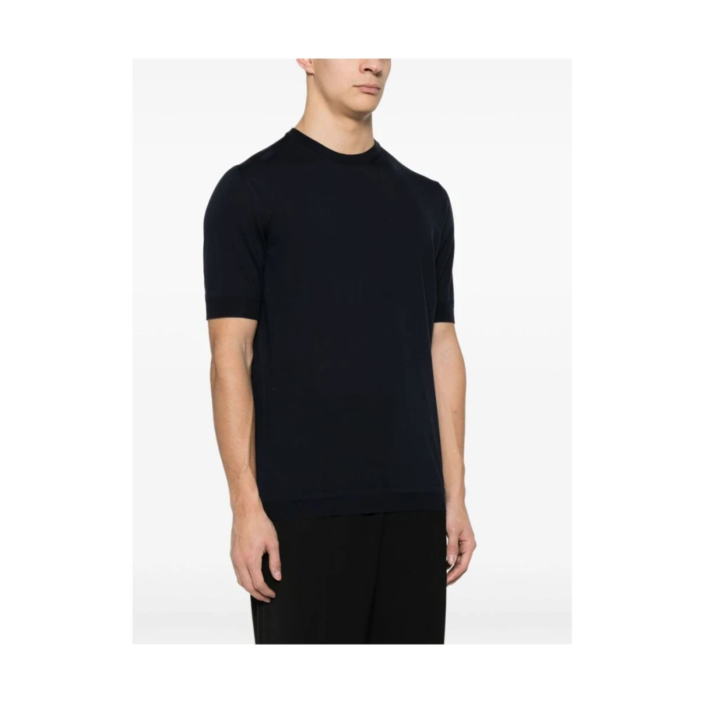 Goes Botanical Botanische Crew Neck T-Shirt Blue Heren