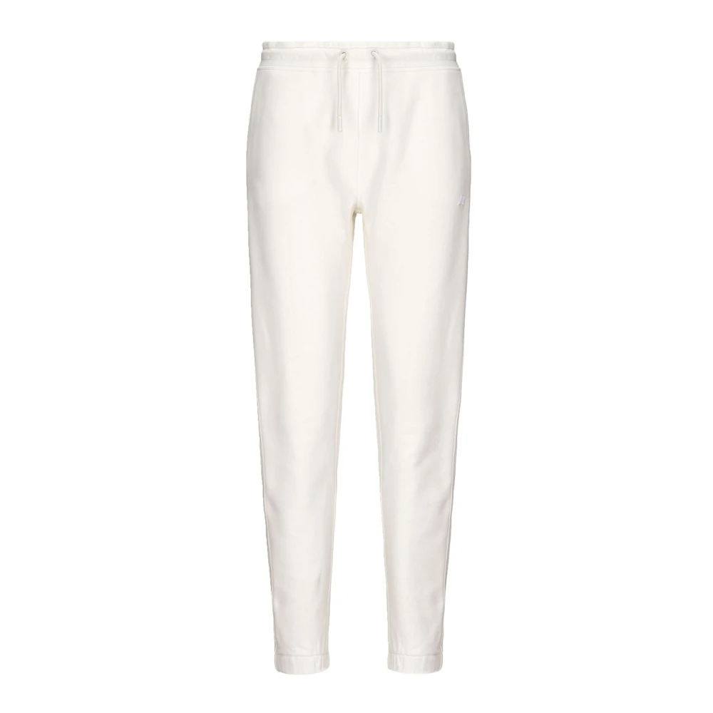 K-way Witte sweatpants met trekkoord in de taille White Dames
