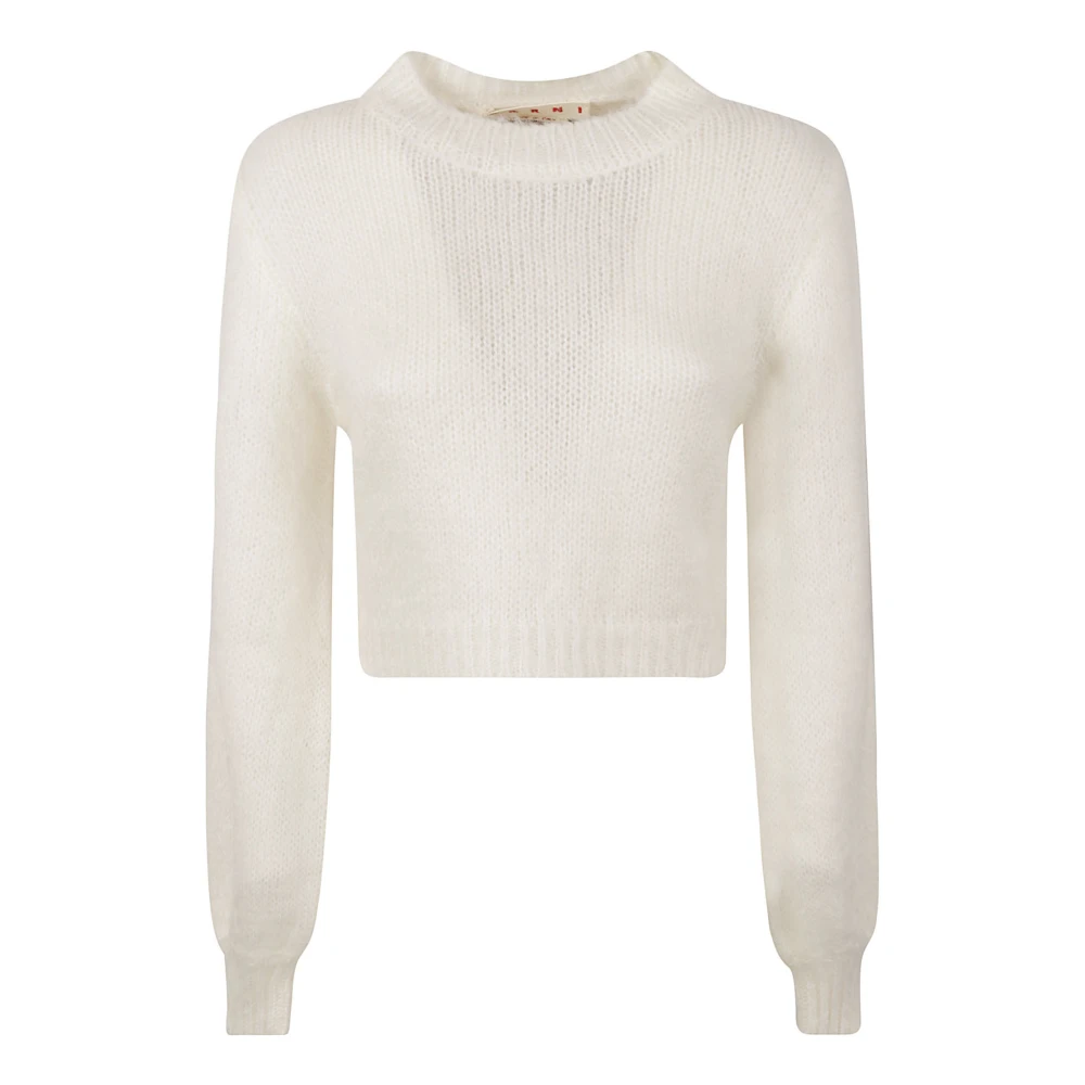 Marni Ronde Hals Sweater Collectie White Dames